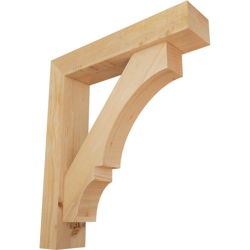 Support de bloc Balboa avec entretoise décalée, 32 x 28, Sapin Douglas de l 6 po (scié brut)