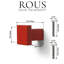 ROUS Hardware Art Deco Square Knob-953811197