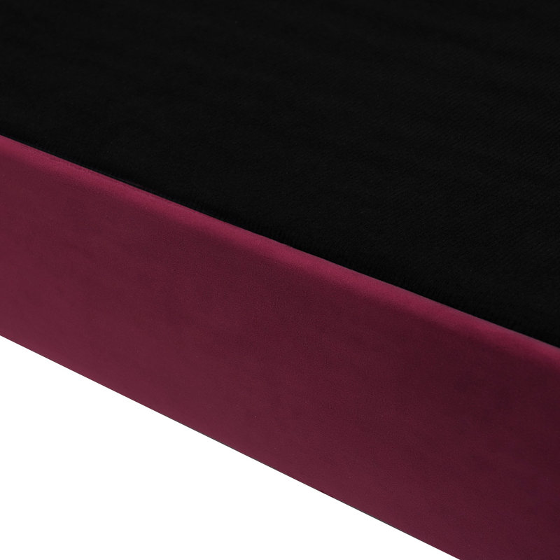 3 Seater Velvet Sofa, Maroon