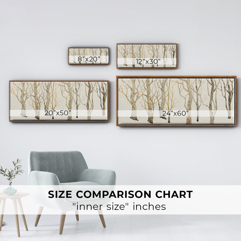 Bare Trees II- Framed Canvas