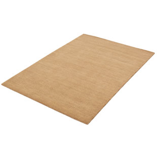 SantaAna Southwestern Handmade Handwoven Wool Khaki Area Rug