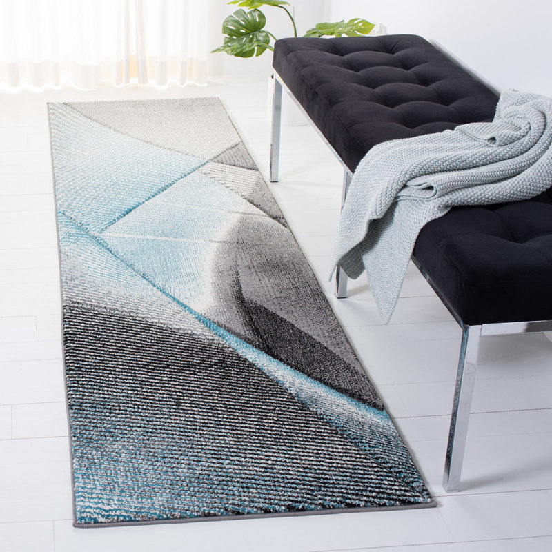 Vilica Performance Abstract Rug, Runner 2'3" x 8'
