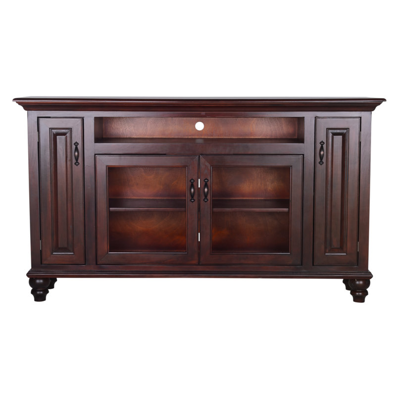 Velarde Unfinished TV Stand for TVs up to 78", Concord Cherry