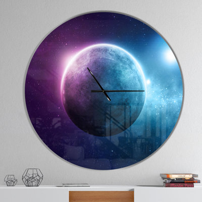 Deep Space Planet - Modern wall clock