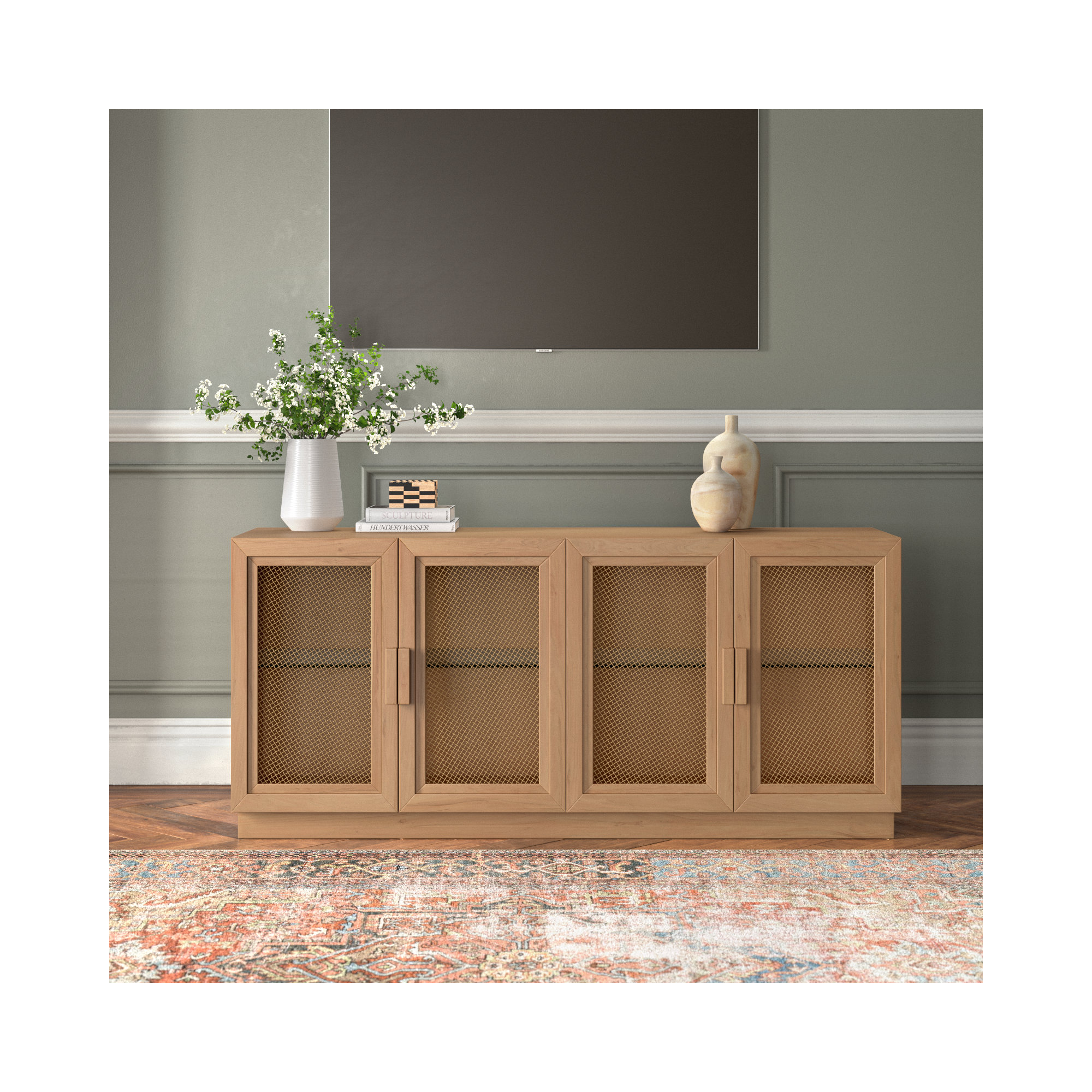 Hermione 72'' Media Console, Natural