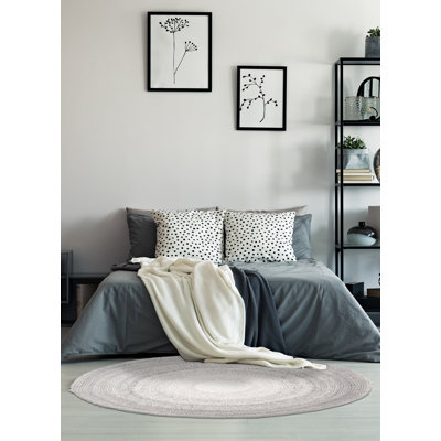 Tapis gris Sienna 4 pi 0 po x 4 pi 0 po