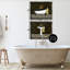 Ensemble de 2 toiles flottantes élégantes à motif géométrique déco, design par Conrad Knutsen-203619341-203619331