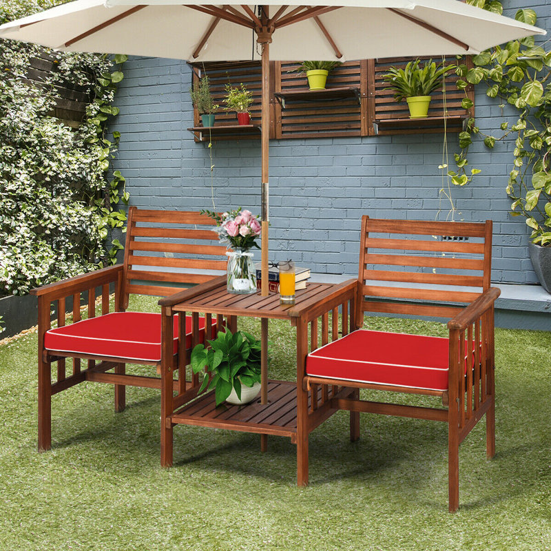 Christie Wooden Conversation Set