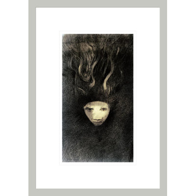 Meduse by Odilon Redon -Framed Giclee Print