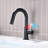 Circular Single Handle High-Arc Pull Down Sprayer Bathroom Vanity Sink Faucet-123849359