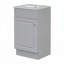 Meuble-lavabo 20 po avec lavabo en céramique, tablette réglable-720925807