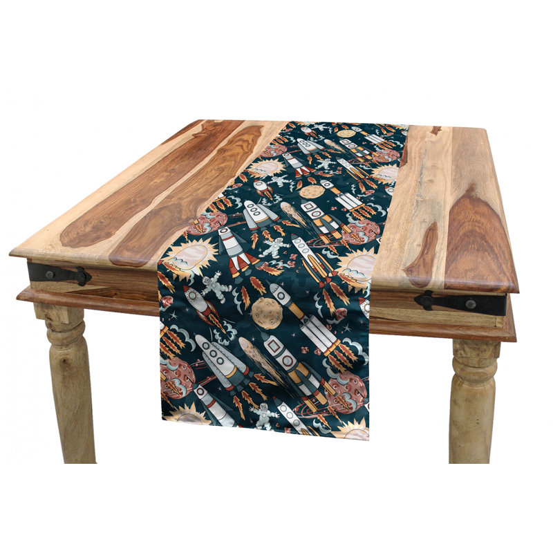 Chemin de table géométrique, 90 po x 16 po