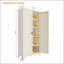 Armoire de rangement en métal 71 po à 2 portes avec serrure et tablettes réglables pour la maison et le bureau