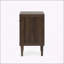 Table de chevet 1 tiroir Mid-Century moderne avec pieds évasés et structure en bois pour un rangement élégant dans la chambre à coucher