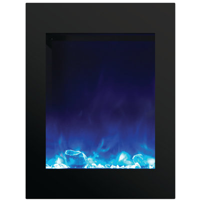 Amantii 24.25 " W Black Electric Fireplace