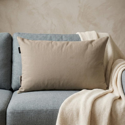 Coussin 12 "x 18" en coton gris