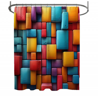 Vinzenz Abstract Shower Curtain
