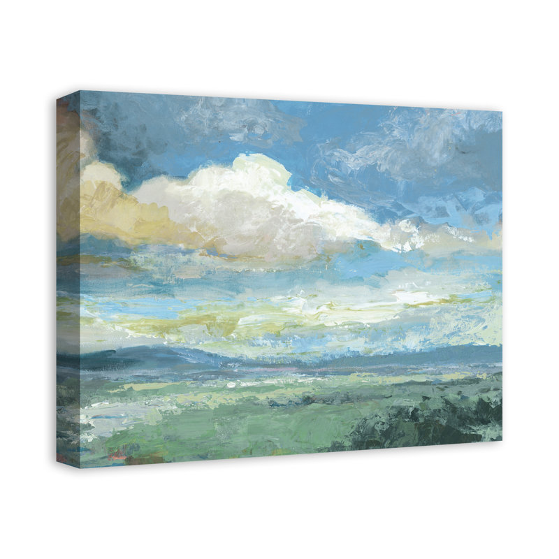 Cloudy Rolling Hills - peinture sur toile tendue