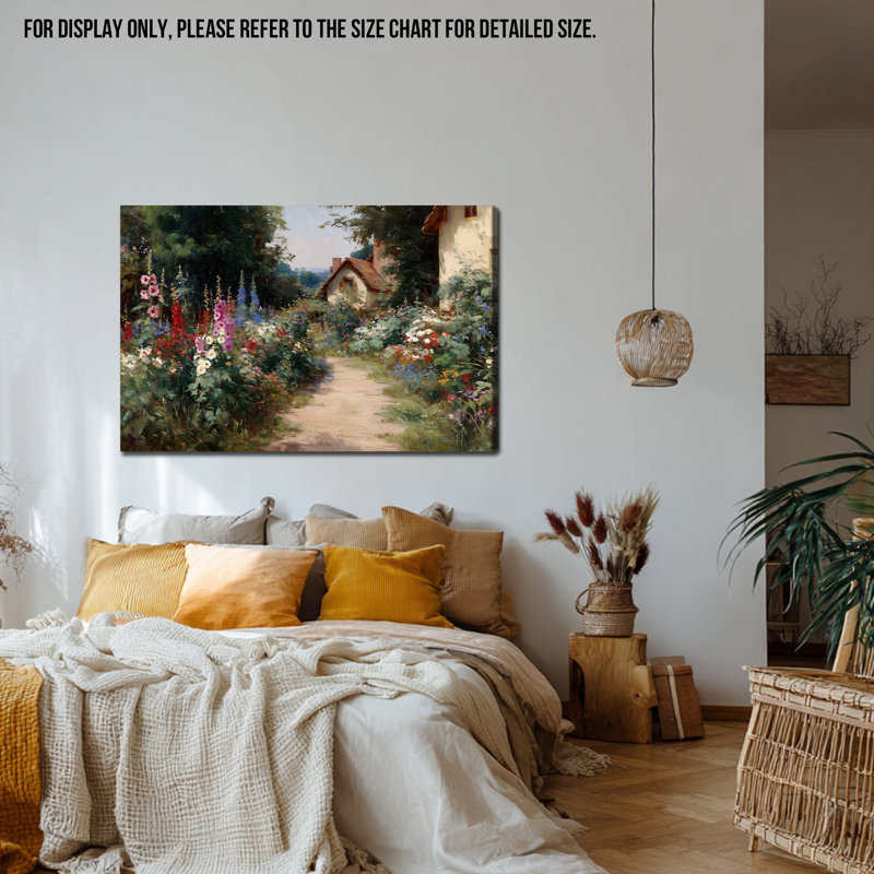 Grande art mural sur toile Wildflower Meadow, H 30 po x l 60 po