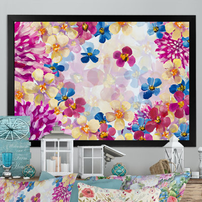 Huile sur toile, art printanier sur toile