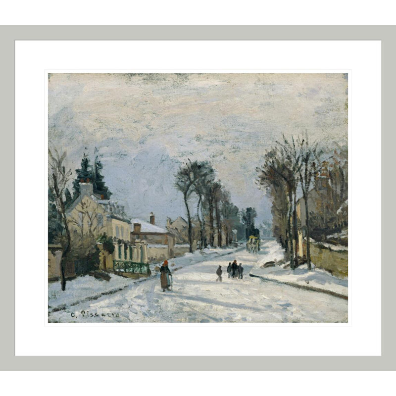 «Route to Versailles Louveciennes» par Camille Pissarro, impression giclée sur cadre, 23.5" H x 26.93" W