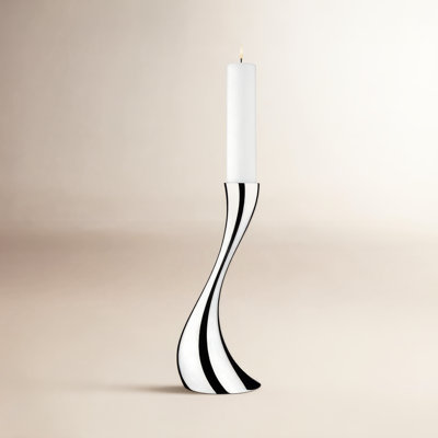 Cobra Stainless Steel Floor Candlestick