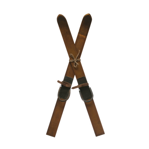 The Holiday Aisle® Wood Skis Wall Décor & Reviews | Wayfair