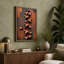 Copper Star Cascade Geometric - Wrapped Canvas-1818204956-1818204949