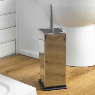 Harbour Housewares Square Toilet Brush and Holder