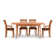 Sarah 4 - Person Solid Wood Top Four Leg Dining Set