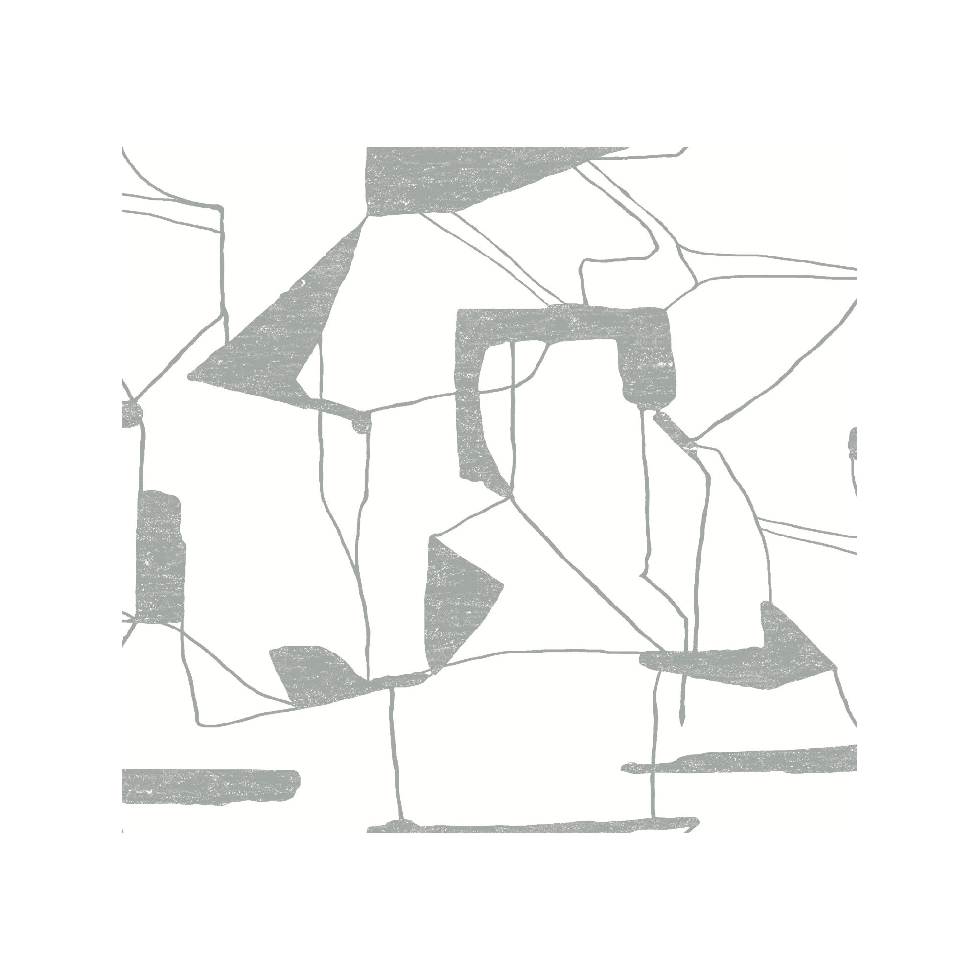 Alza Abstract Roll, White/Gray