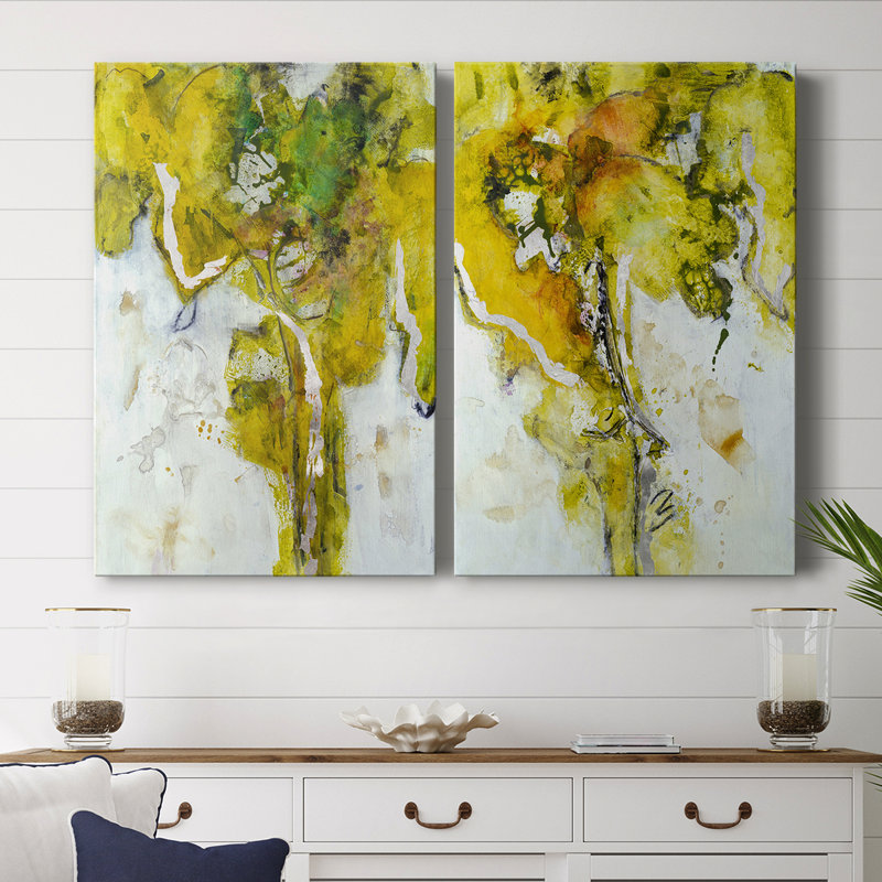 Toile tendue Golden Foliage I-Premium Gallery - prête à être accrochée, H 12 po x l 16 po