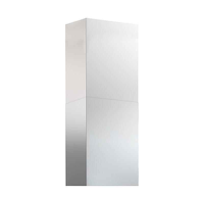 Extension du couvercle du conduit central pour ZSI en acier inoxydable pour hotte de cuisine, Argent