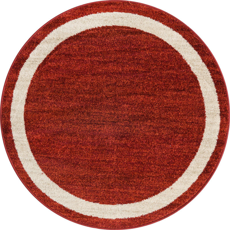 Desdemona Striped Indoor Rug, Round 4'