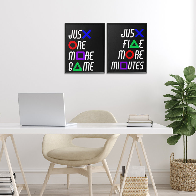 Ensemble de 2 giclées encadrées par Gamer, H 14 po x l 11 po, Giclée encadrée noir minuit