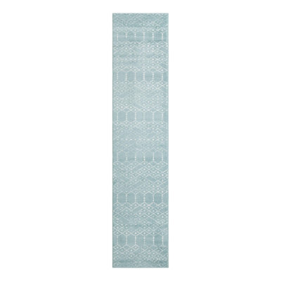 Sierra Geometric Aqua Area Rug