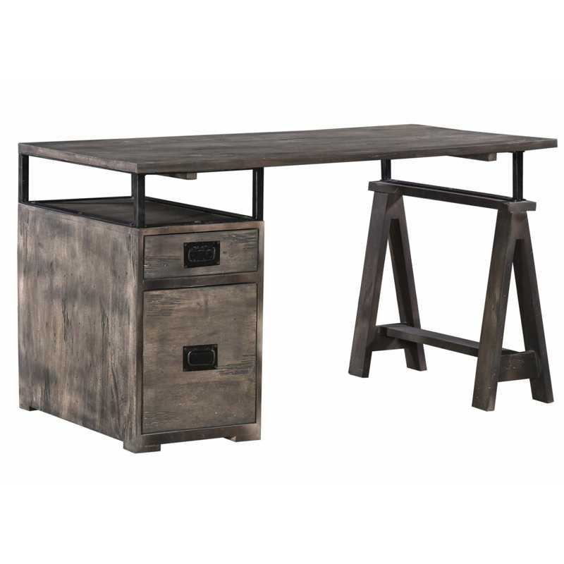 Railway Solid Wood Writing Desk