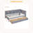 Wooden Daybed With 2 Drawers-866013143-866013140