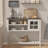 39.4" W Sideboard with Glass Door and Adjustable Shelf-1172134889
