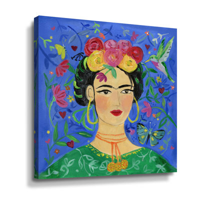 Frida Blue - Painting Print on Canvas