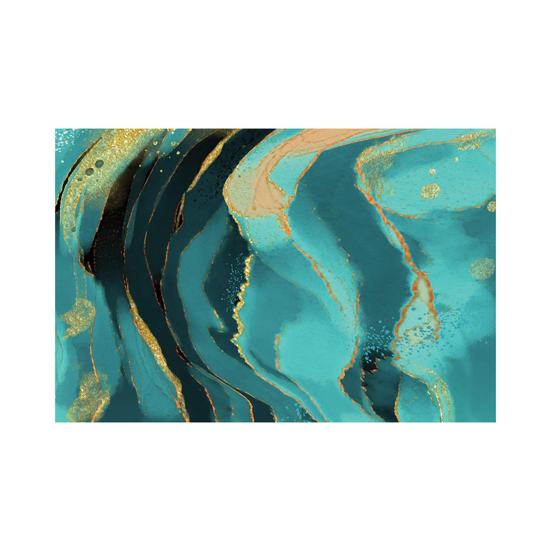 Jade Radiance - Print on Canvas, Wrapped Canvas, 20.32 cm H x 30.48 cm W