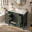 Meuble-lavabo 36 po avec lavabo, une armoire et trois tiroirs, panneau de bois massif et panneau de fibres à densité moyenne-126278410