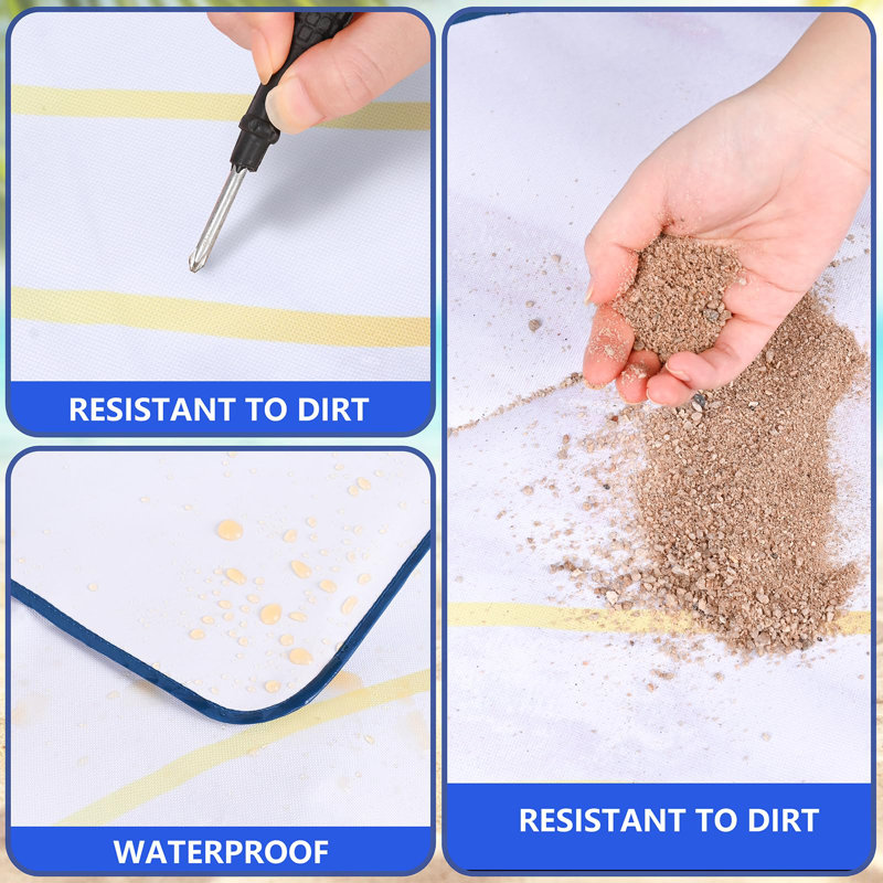 Couverture de pique-nique, tapis de sable imperméable pliable, très grande couverture de pique-nique pour l'extérieur