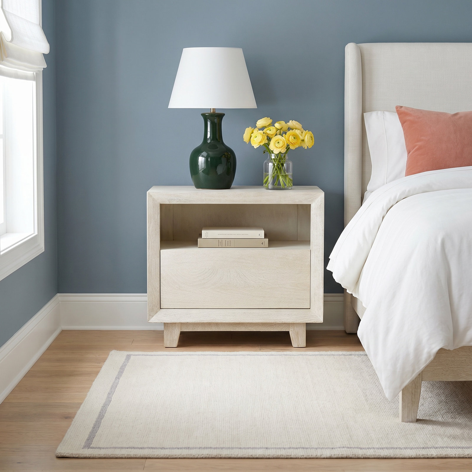 Longfellow 1-Drawer Mango Nightstand