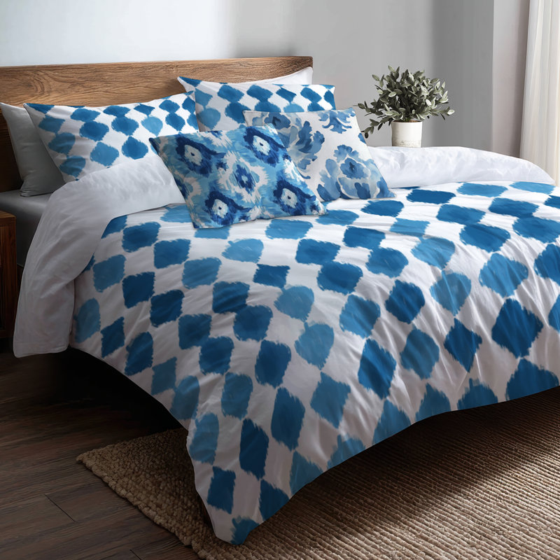 Ensemble de housse de couette 5 pièces Coastal, Housse de couette grand + 4 pièces supplémentair