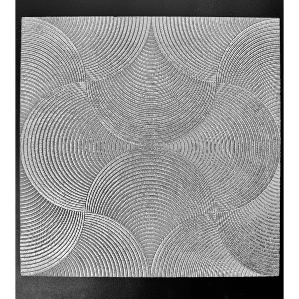 Engraved Silver 12x12 Marble Wall & Floor Tile