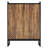 29.52” Brown & Black Shoe Cabinet With Doors, 5 Tiers Shoe Storage Organizer, Cabinet-1160329868