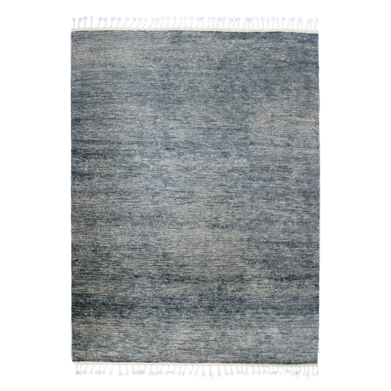 Moroccan Wool Area Rug, Rectangle 10' x 14'