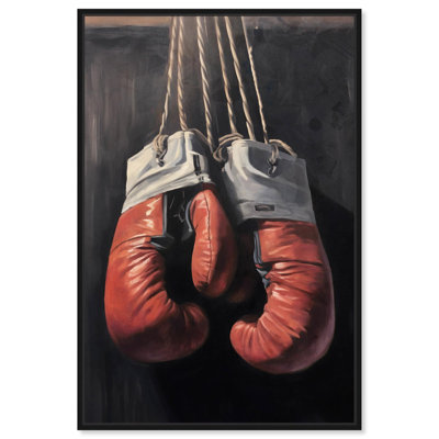 Affiche classique de gants de boxe rouges par Art Remedy