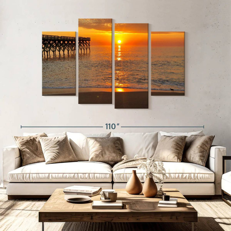 Aletra Wrightsville Beach At Sunset, 54" H x 84" W